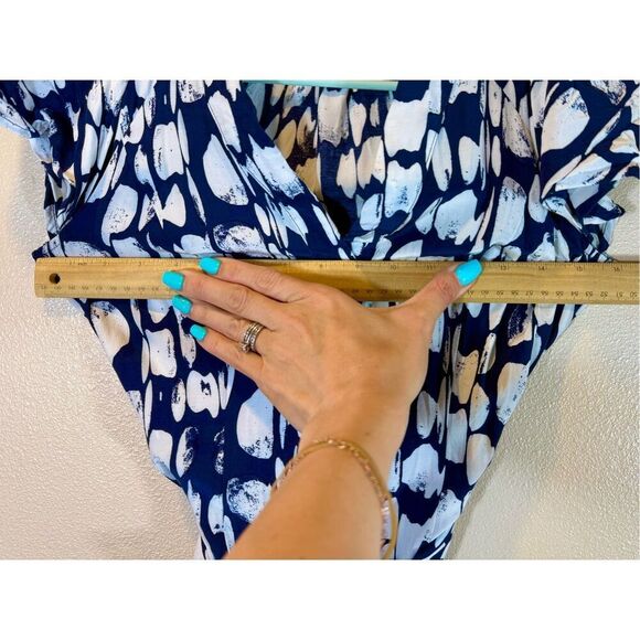 NWOT French Connection Dam Islanna Crepe Printed Midi Casual Summer Dress Size 0 - Picture 10 of 11